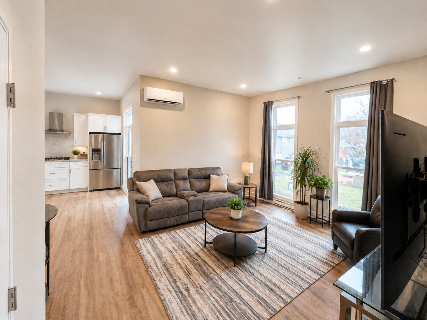 Espace de vie terminé à l'intérieur d'une suite secondaire