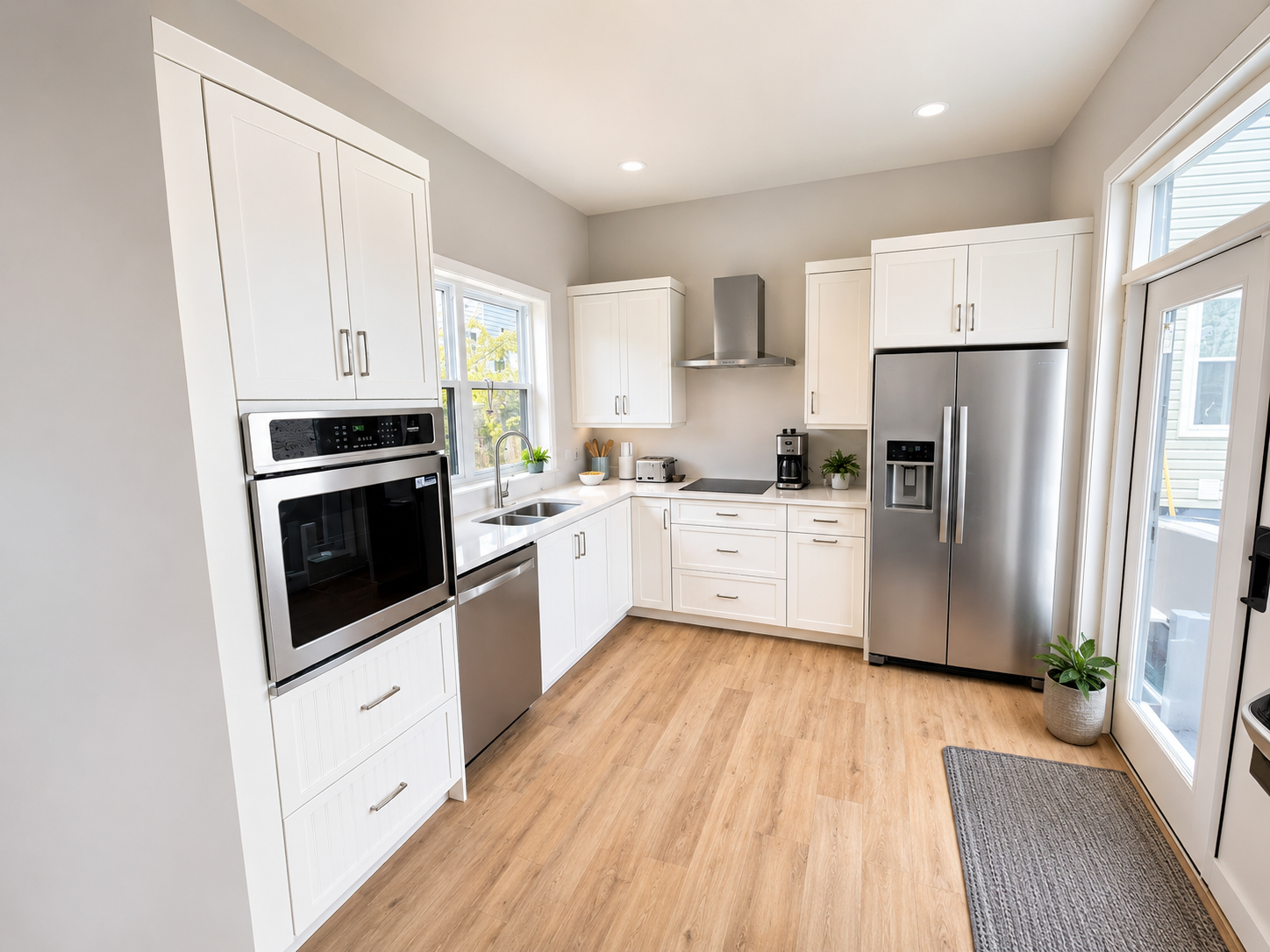 Cuisine terminée à l'intérieur d'une suite secondaire